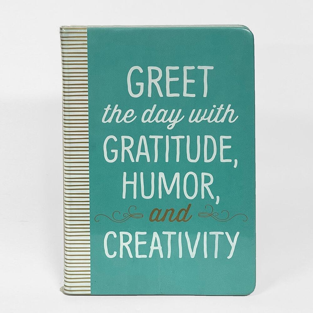 Eccolo Greet the Day with Gratitude Humor & Creativity Lined Journal New Sealed